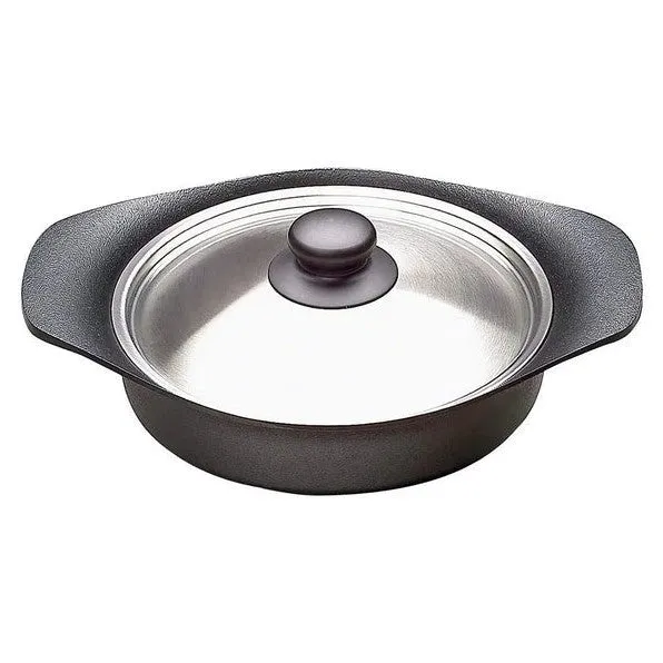 Sori Yanagi TEKKI (cast iron) Pan (shallow) 22cm without lid/with stainless lid/with cast iron lid and handle SY-YT