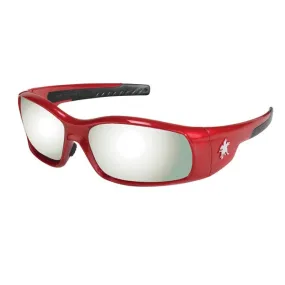 SR137 MCR Safety Swagger SR1 Series Safety Glasses, Silver Mirror Lens