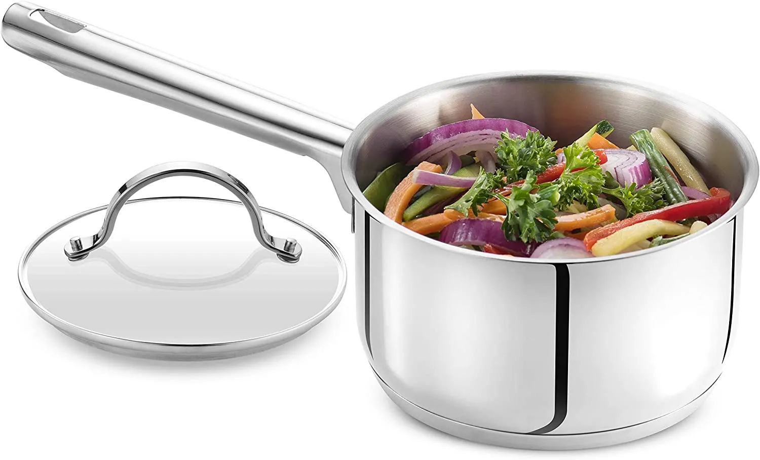 Strauss Stainless Steel Saucepan 1.8L 2pc