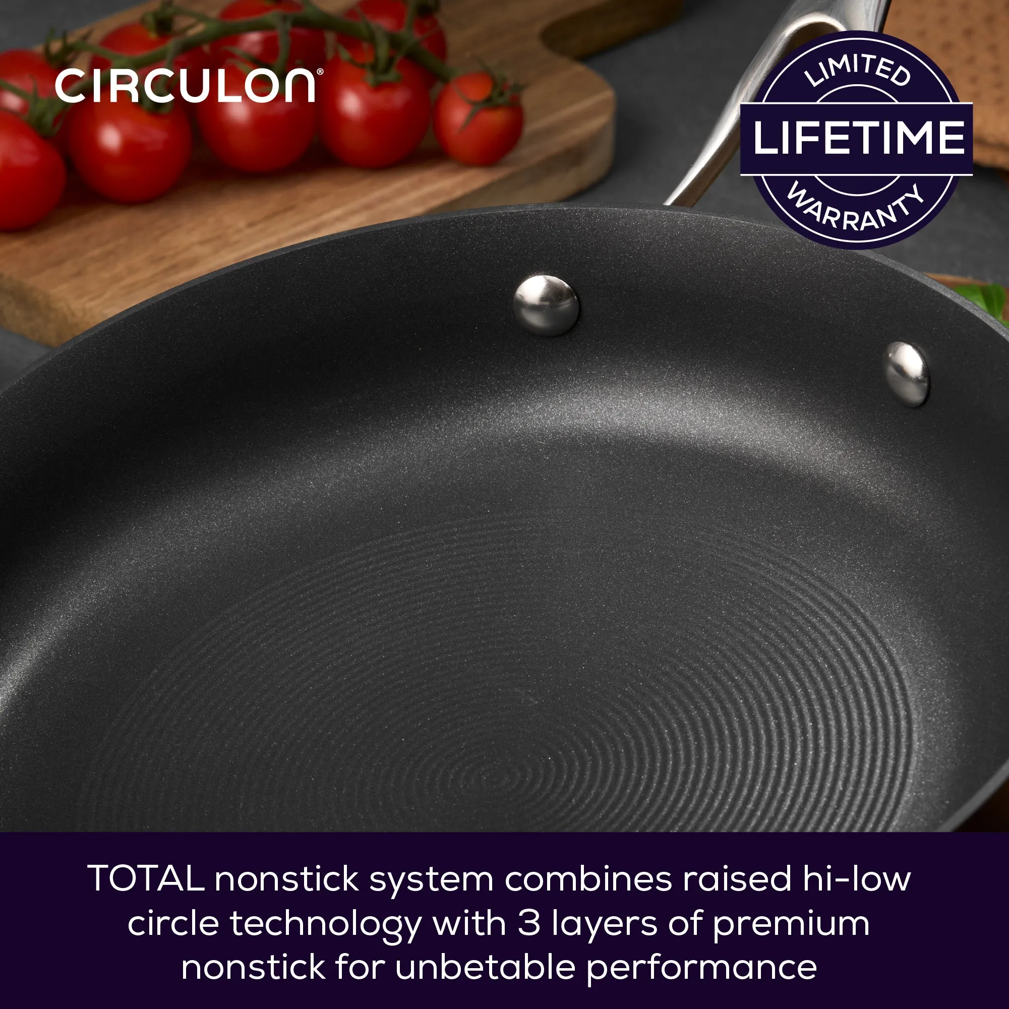 Style Non-Stick Frying Pan & Casserole Pan Set - 3 Pieces