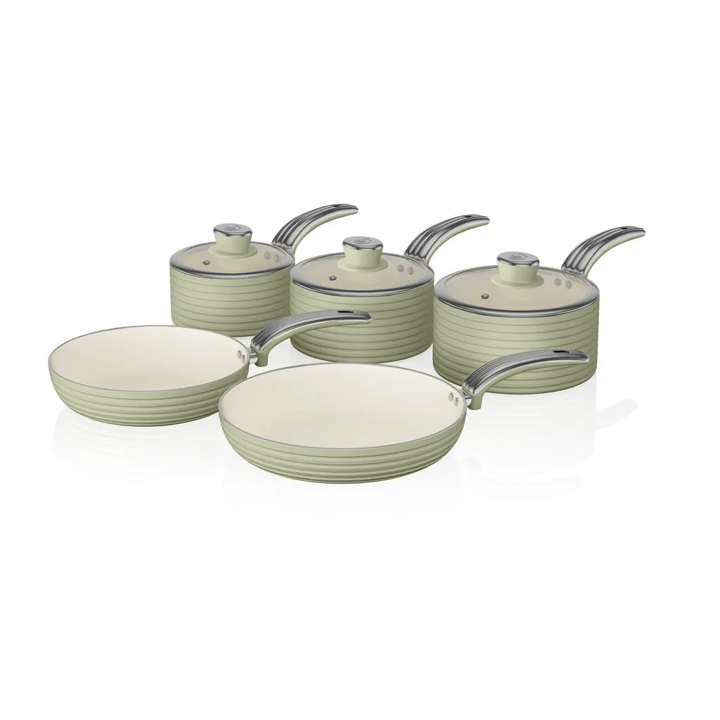 Swan Retro pan set 5 pc(s)