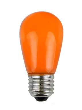 T50 Opaque LED Patio Lights - E-26 - Orange - 25 Pack