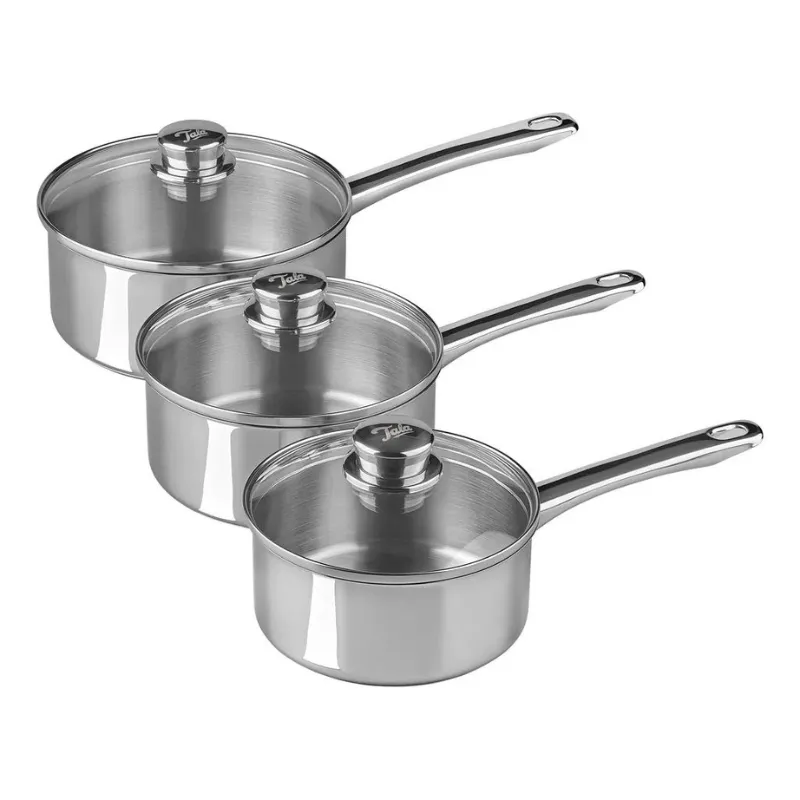 Tala Performance Stainless Steel Saucepan Set 16cm,18cm and 20cm