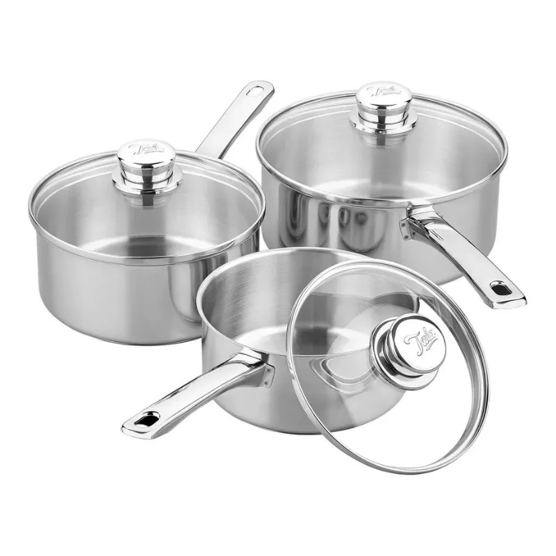 Tala Performance Stainless Steel Saucepan Set 16cm,18cm and 20cm