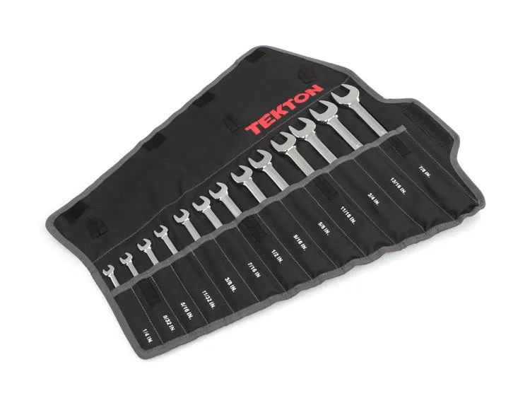 Tekton WRN-03291 13 Pc SAE Combination Wrench Set (1/4-7/8")