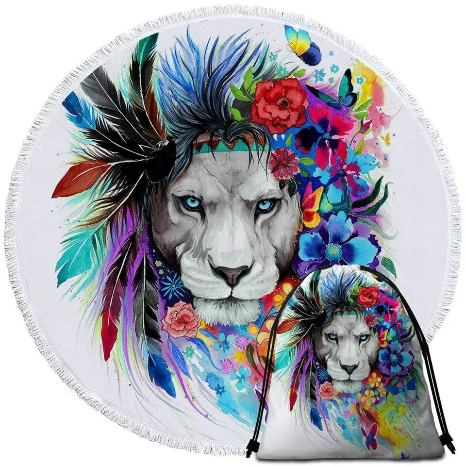 The Original Lion Vibes Towel   Backpack