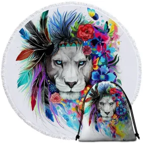 The Original Lion Vibes Towel   Backpack