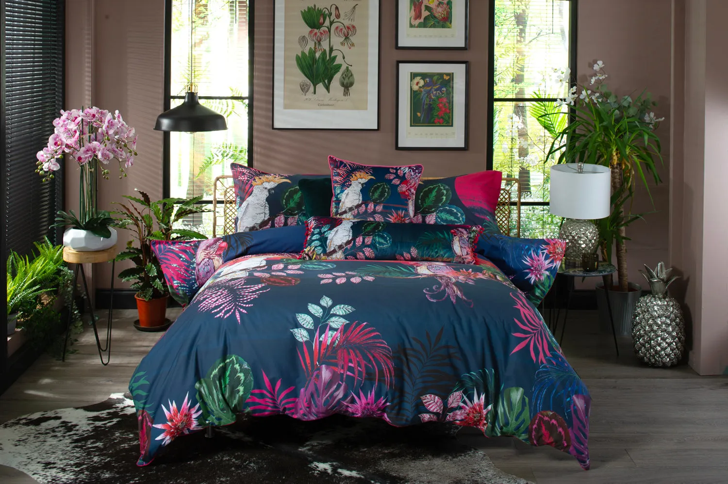 The Parrot and the Cockatoo Designer Duvet Cover Set