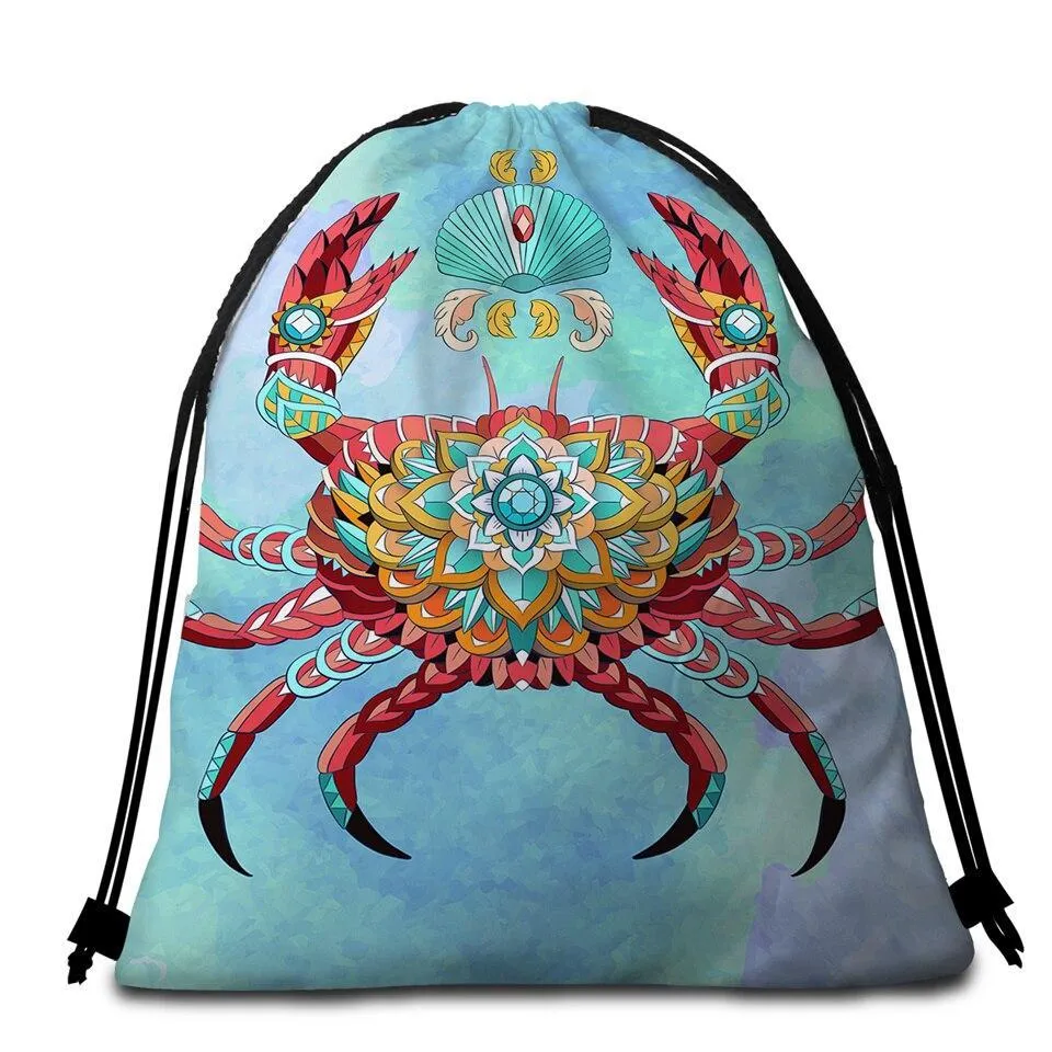 The Royal Crab Towel   Backpack