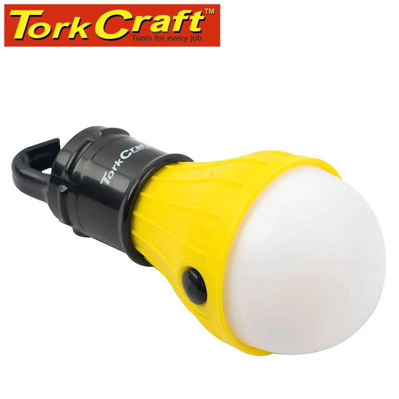 TORK CRAFT CAMPING LED LIGHT BULB 60LM HANGING HOOK USE 3XAAA BAT TORK CRAFT TCFL300