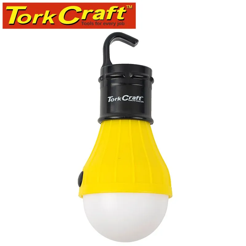 TORK CRAFT CAMPING LED LIGHT BULB 60LM HANGING HOOK USE 3XAAA BAT TORK CRAFT TCFL300