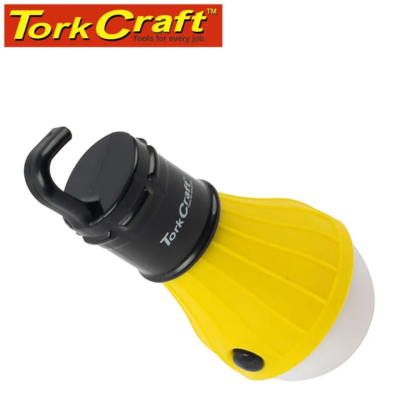 TORK CRAFT CAMPING LED LIGHT BULB 60LM HANGING HOOK USE 3XAAA BAT TORK CRAFT TCFL300