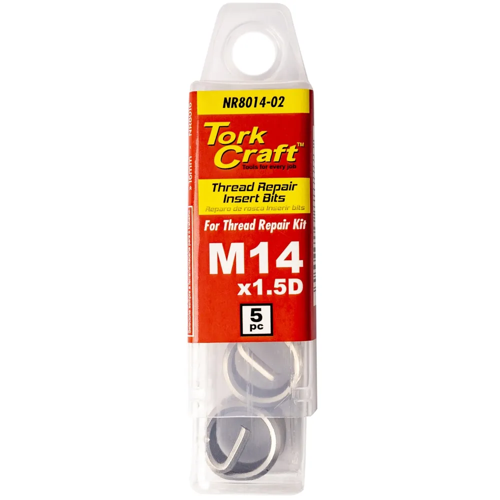 Tork Craft | Thread Repair Kit M14 X 1.5D Replacement Inserts 5Pc