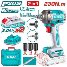 Total Cordless impact driver&wrench 20V TIWLI20236