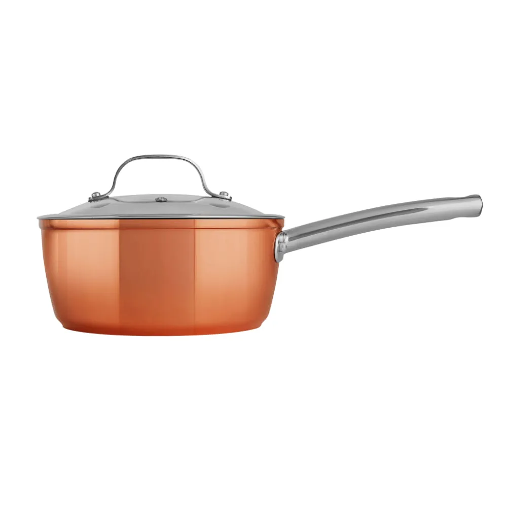 Tower Copper 3 Piece Saucepan Set  - Copper