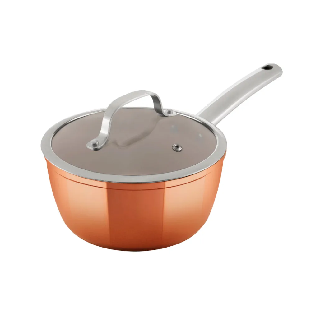 Tower Copper 3 Piece Saucepan Set  - Copper