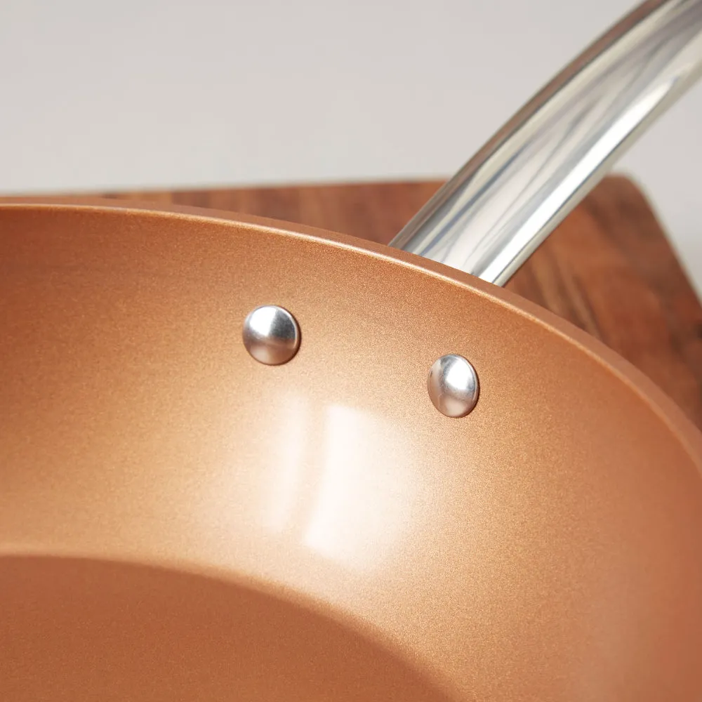 Tower Copper 3 Piece Saucepan Set  - Copper