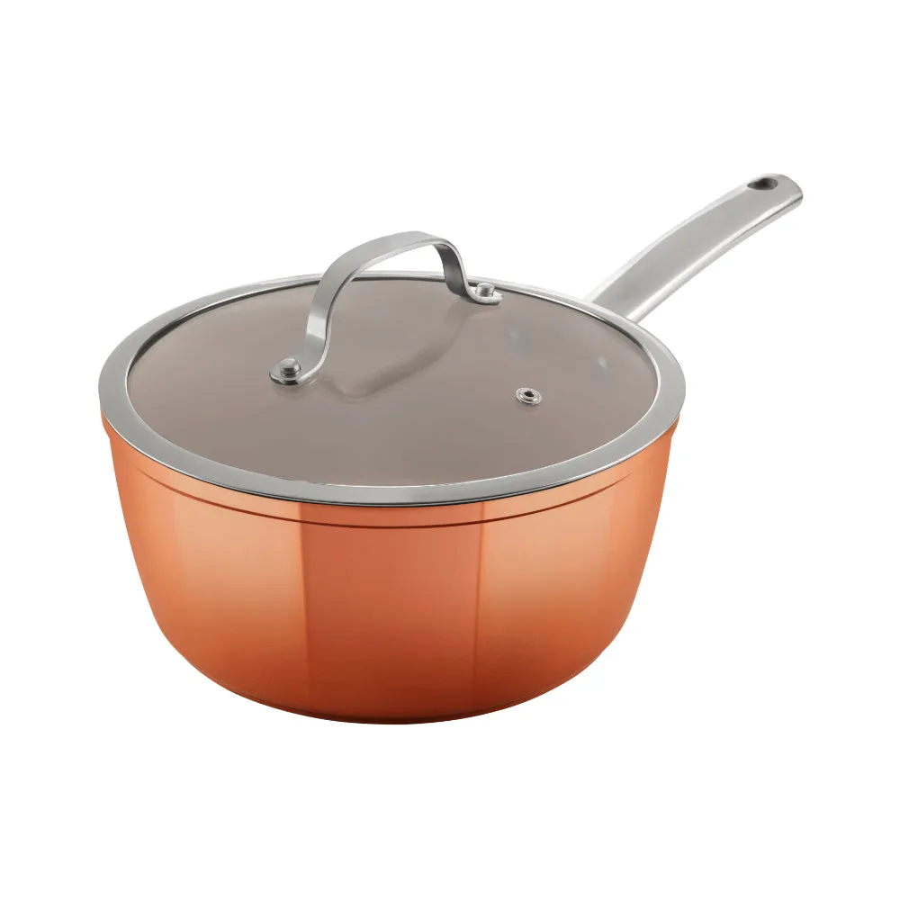 Tower Copper 3 Piece Saucepan Set  - Copper