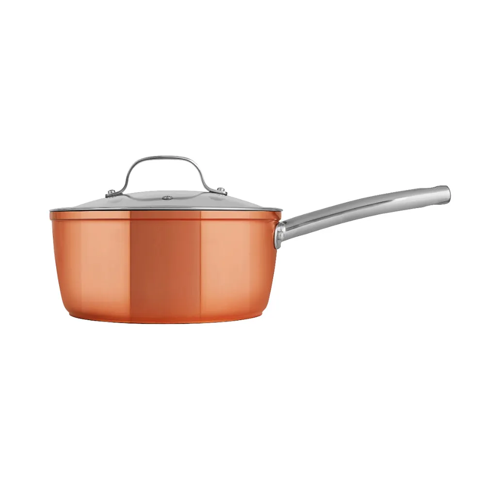 Tower Copper 3 Piece Saucepan Set  - Copper