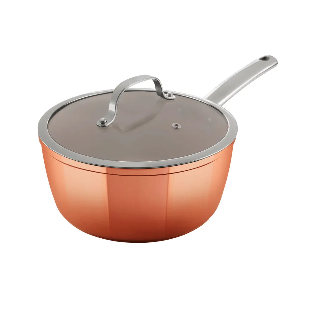 Tower Copper 3 Piece Saucepan Set  - Copper