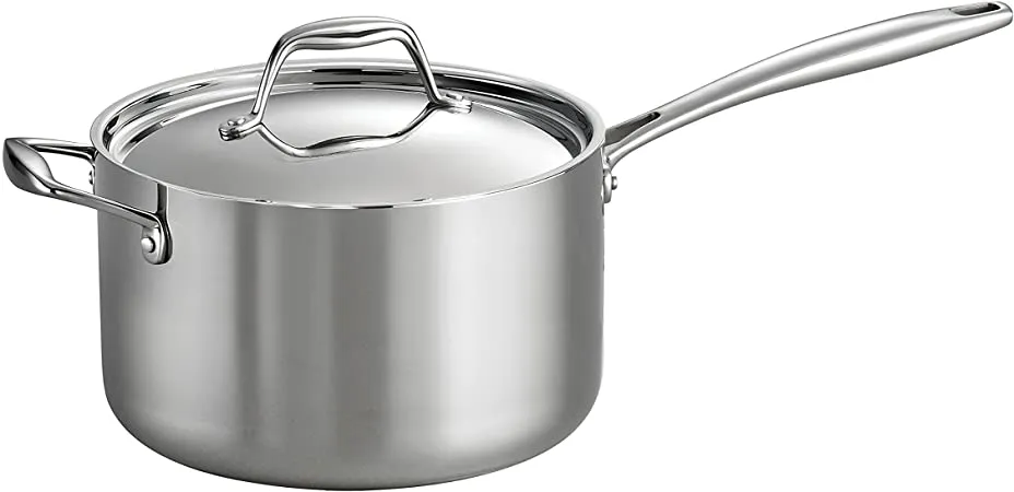 Tri-Ply Stainless Steel Saucepan