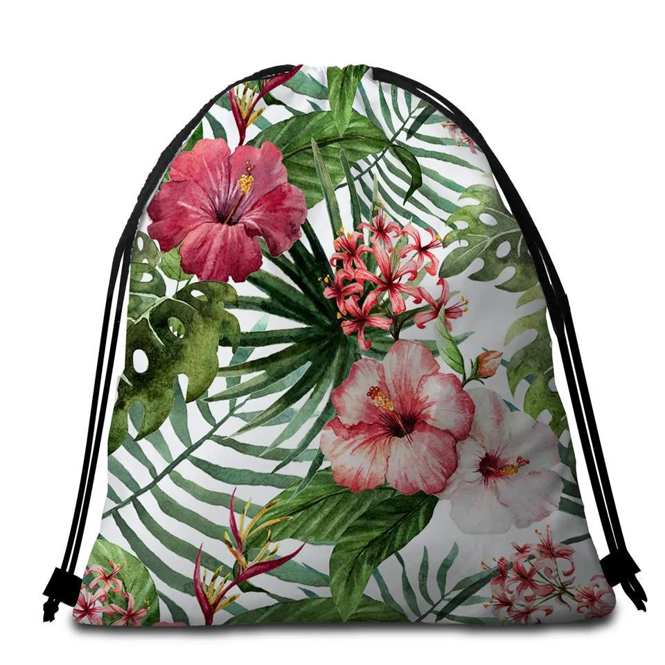 Tropical Hibiscus Towel   Backpack