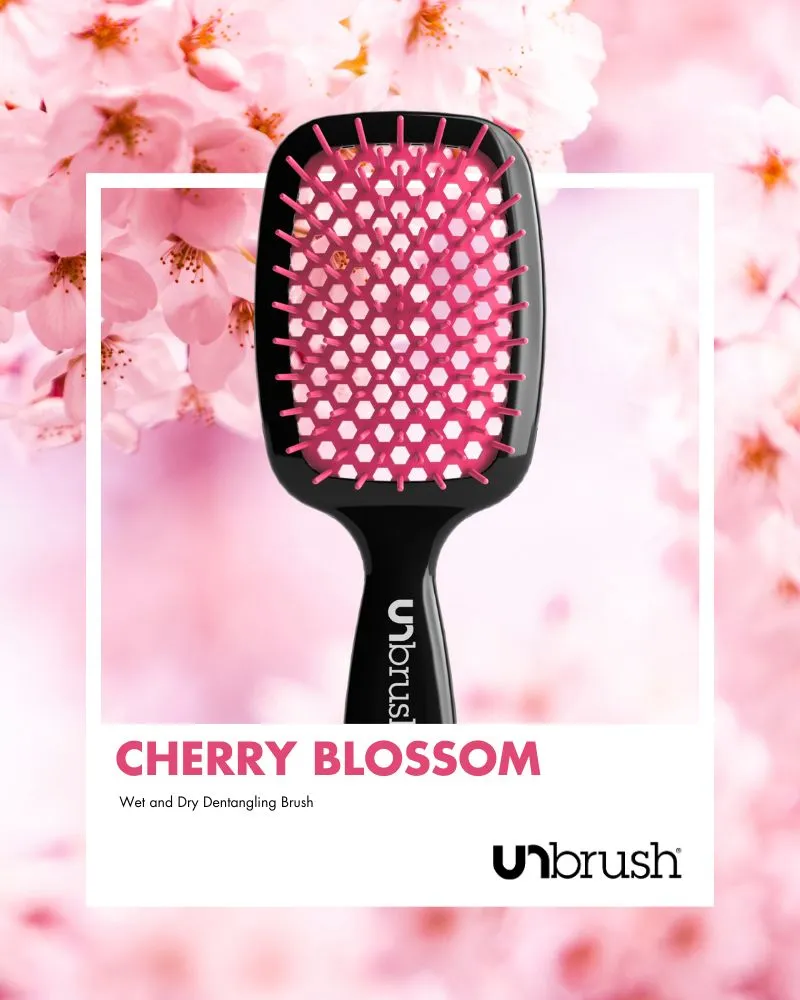 UNbrush Detangling Hair Brush - Cherry Blossom