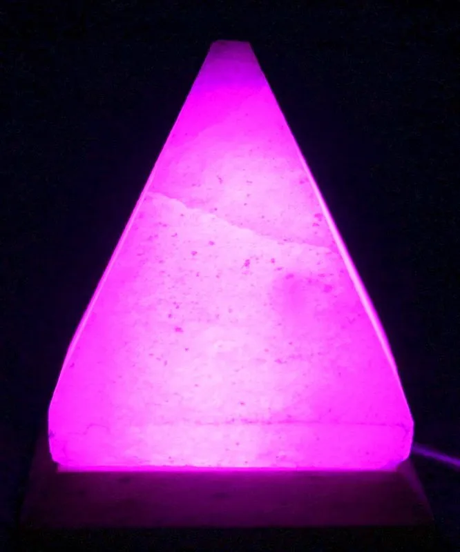 USB Pyramid Himalayan Salt Lamp - 9 cm (multi coloured)