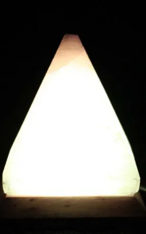 USB Pyramid Himalayan Salt Lamp - 9 cm (plain)