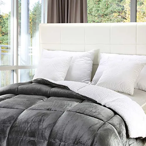 Utopia Bedding Comforter Sherpa Flannel