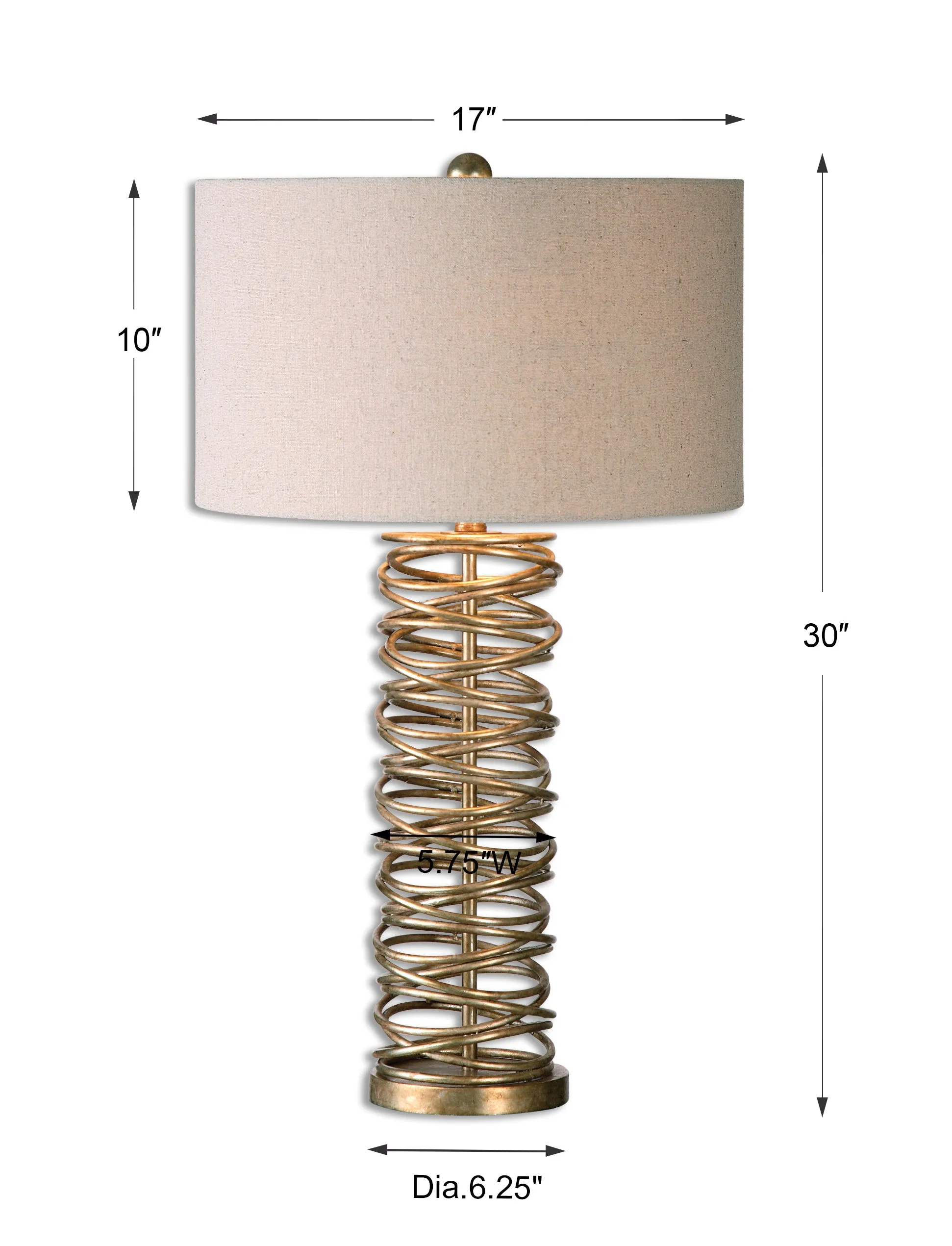 Uttermost Amarey Metal Ring Table Lamp