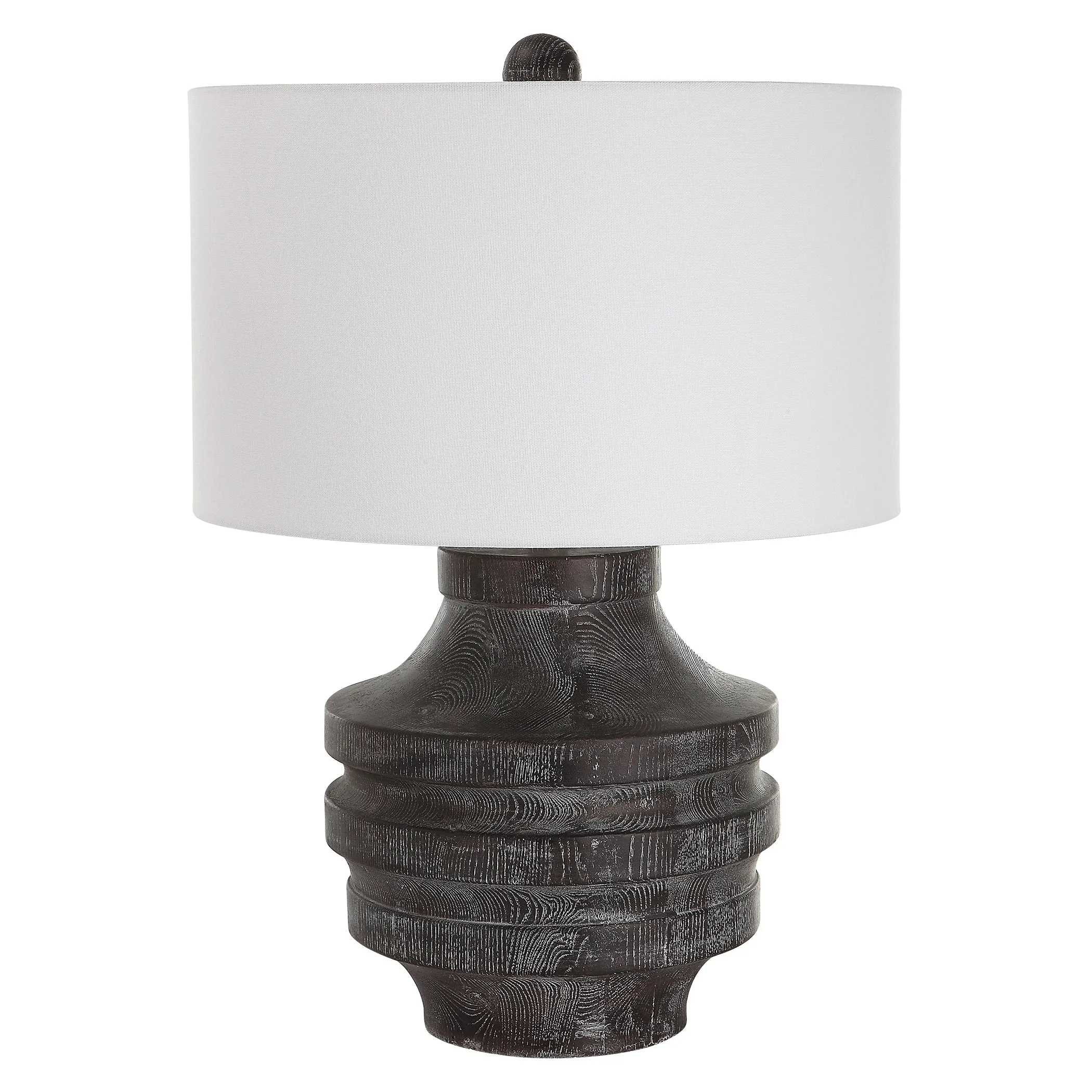 Uttermost Timber Carved Wood Table Lamp