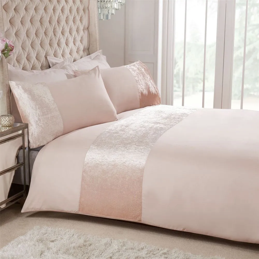 VELVET CUFF CHAMPAGNE BEDSET SB