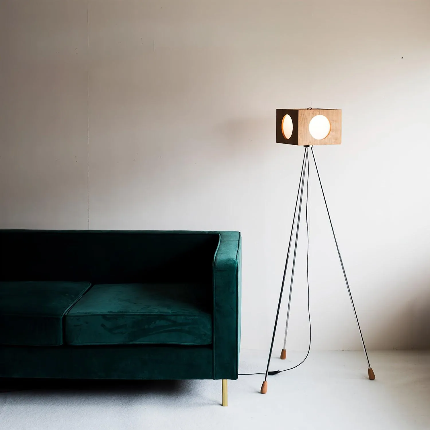 Vintage Tripod Camera Floor Lamp