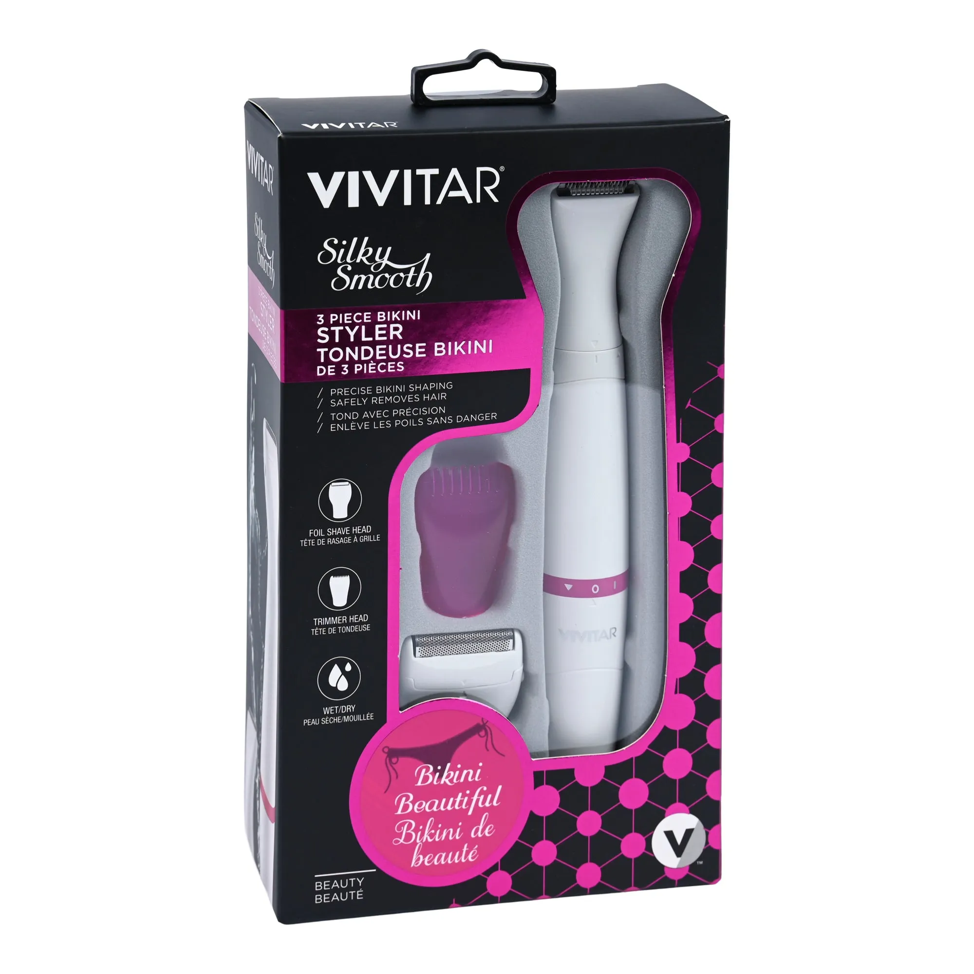 Vivitar Women's Bikini Trimmer, 3-Piece