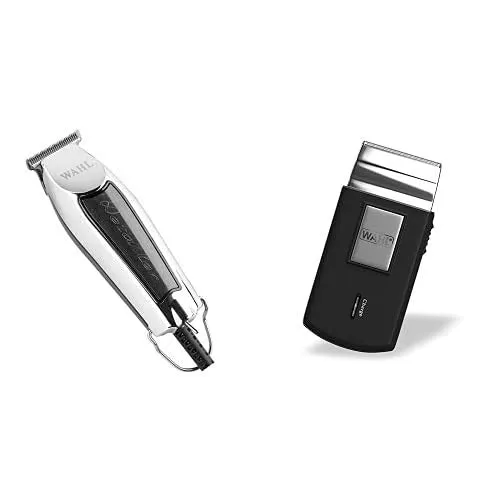 Wahl Detailer Afro Cortapelos, Negro   3615-0471-Mobile Shaver, Kit para el corte de pelo 1 unidad, batería, a red;indicadores led;pantalla lcd multifuncional;tapa protectora;recargable