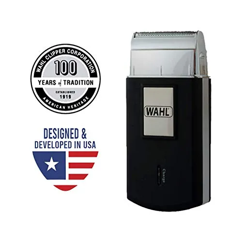 Wahl Detailer Afro Cortapelos, Negro   3615-0471-Mobile Shaver, Kit para el corte de pelo 1 unidad, batería, a red;indicadores led;pantalla lcd multifuncional;tapa protectora;recargable