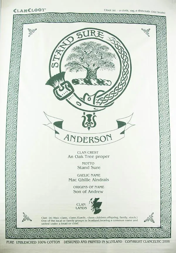 Wallace Clan Tea Towel