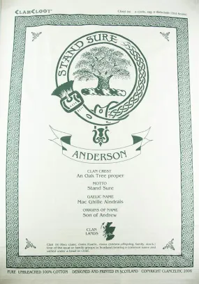 Wallace Clan Tea Towel