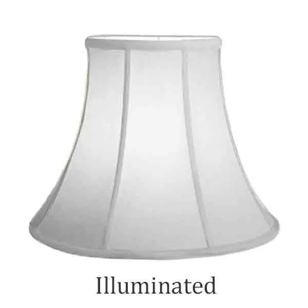 White Bell Lamp Shades, 8x16x11