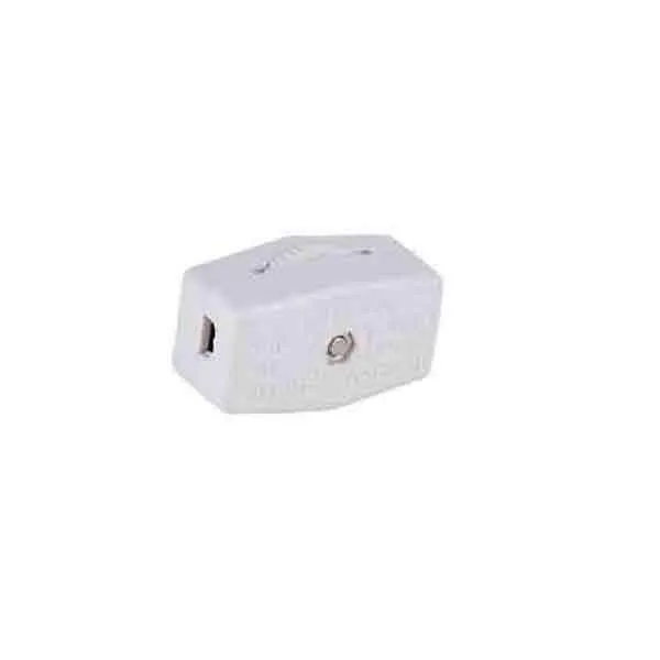 White In-line Rotary Cord Switches, SPT-1