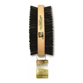 WOODEN ROUND PALM BRUSH WITH BOAR BRISTLES (2-WAY)