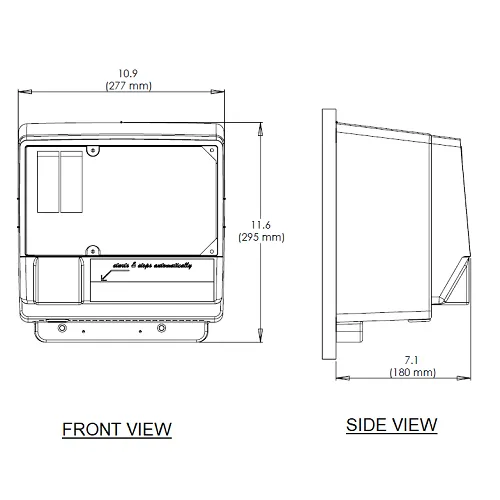 WORLD DRYER® WA246-002 (208V-240V) AirSpeed™ Hand Dryer **DISCONTINUED** No Longer Available - Please see AD90-M as Replacement